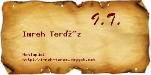 Imreh Teréz névjegykártya